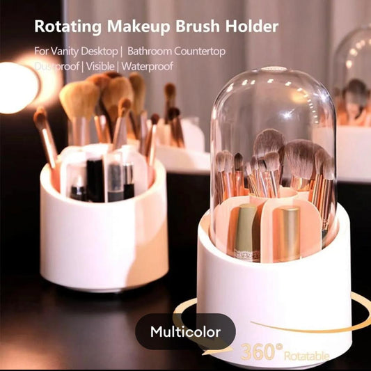 360 Degree Rotater Cosmetic Brush Storage Bucket