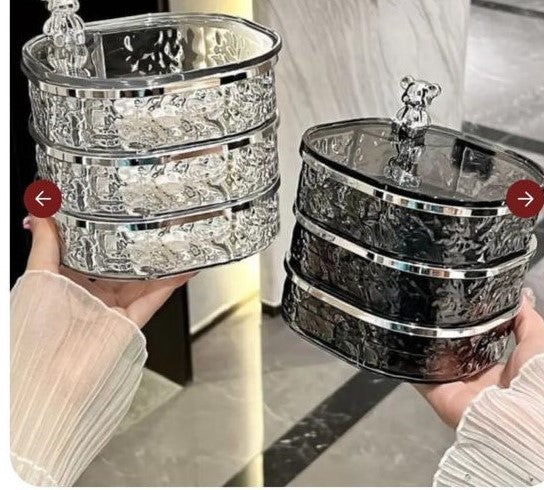 Glacier Style Clear Acrylic Jwellery Organizer